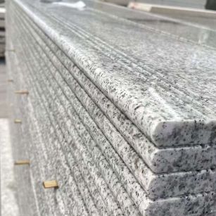 淮南芝麻白楼梯踏步 花岗岩楼梯板材