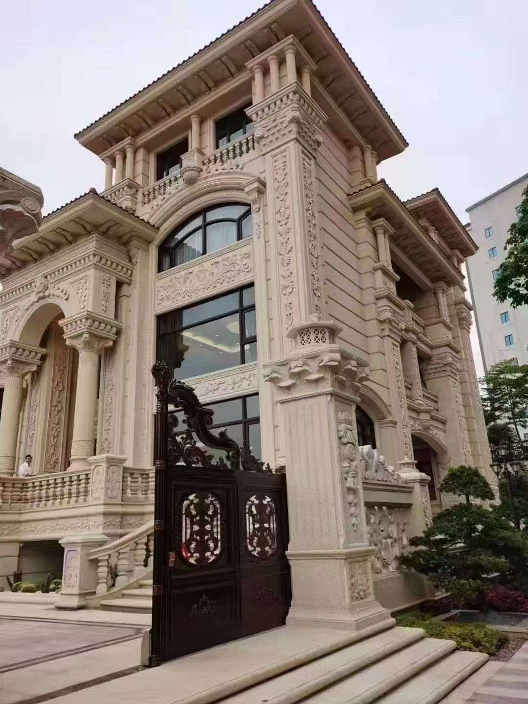 淮南黄金麻别墅外墙异形定制