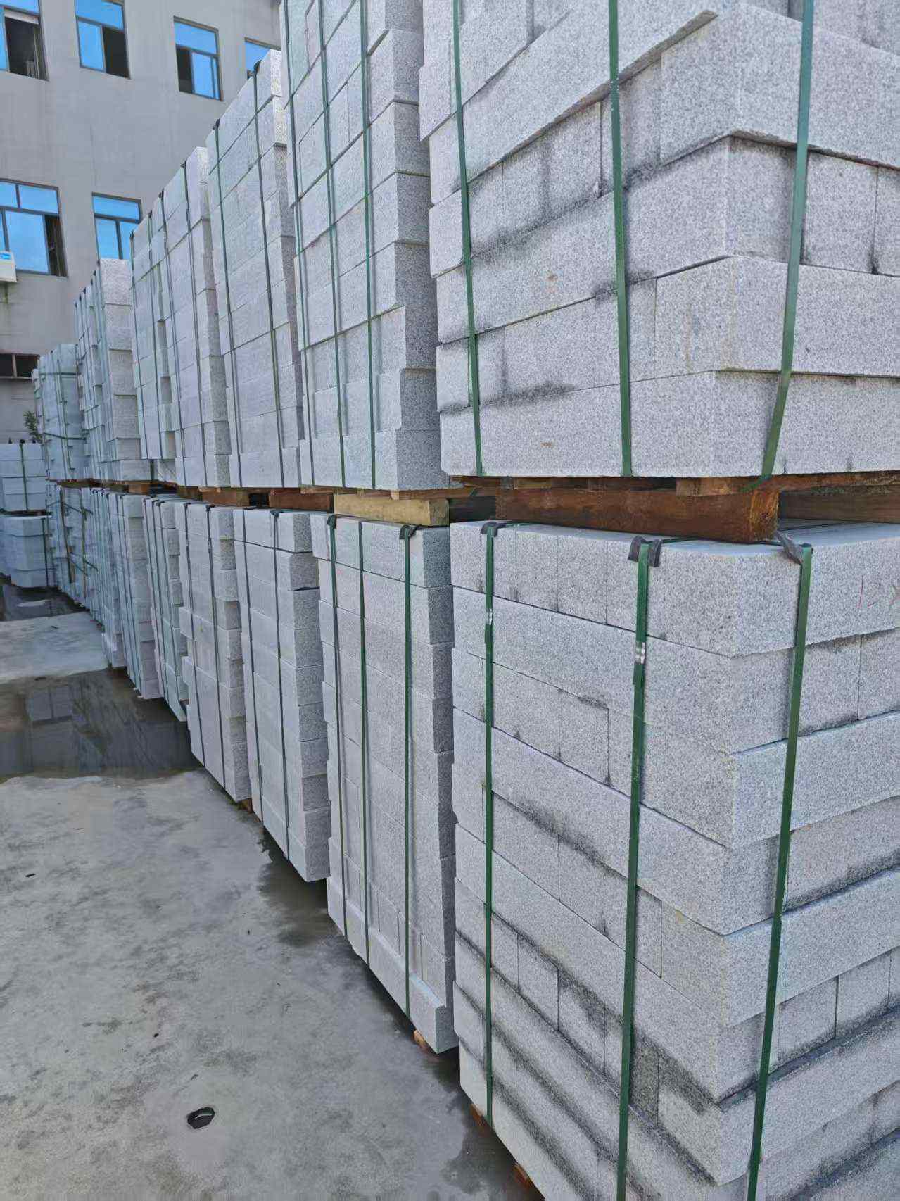 淮南芝麻白路牙石，路侧石