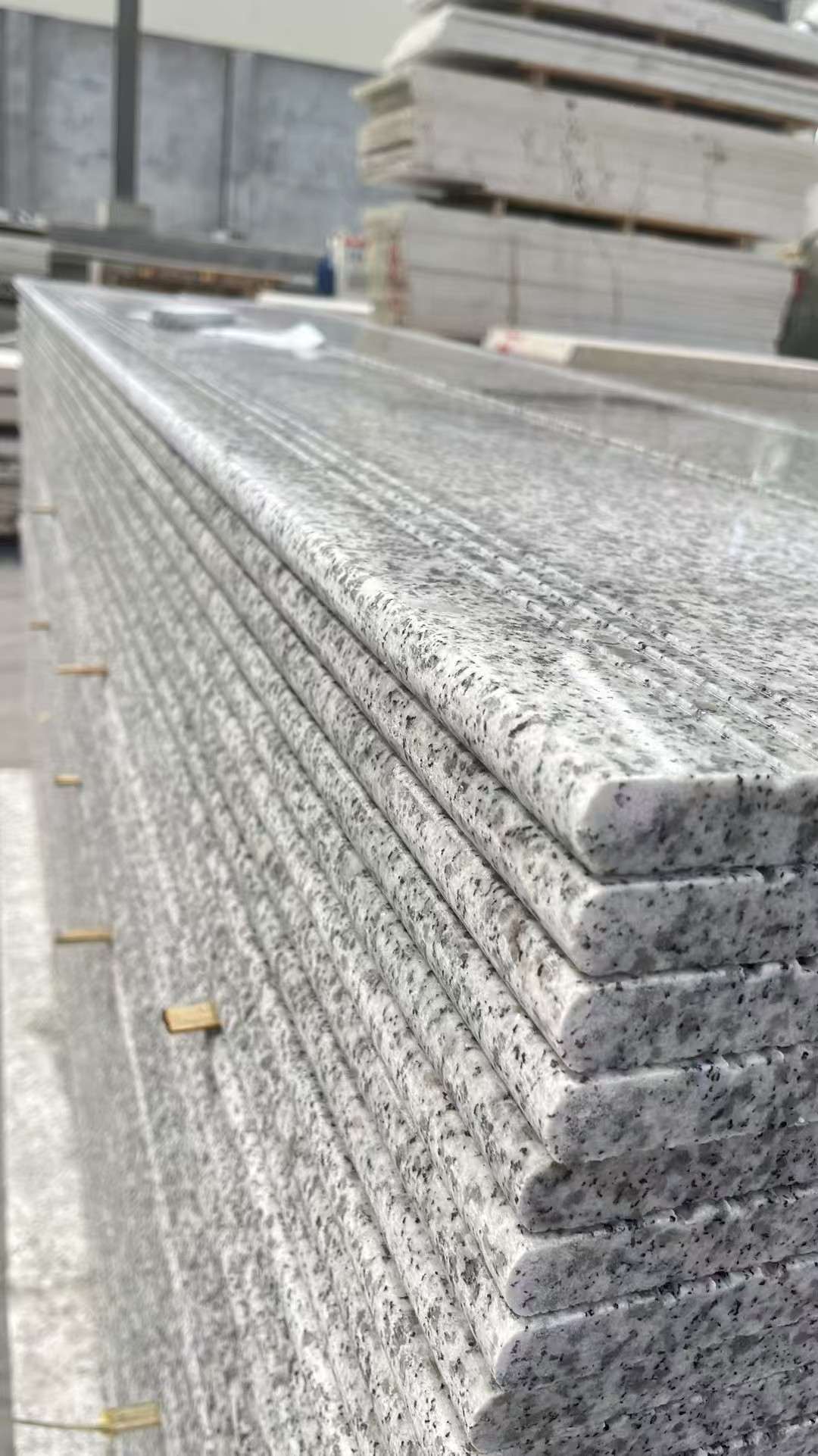 淮南芝麻白楼梯踏步 花岗岩楼梯板材